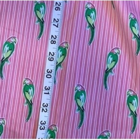 Crown & Ivy Medium Dress 100% Cotton Parrot Boho Resort Dress Preppy Button Back - Picture 15 of 16